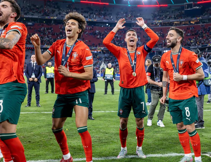 João Félix Ronaldo e Bruno Fernandes (Foto: IMAGO)