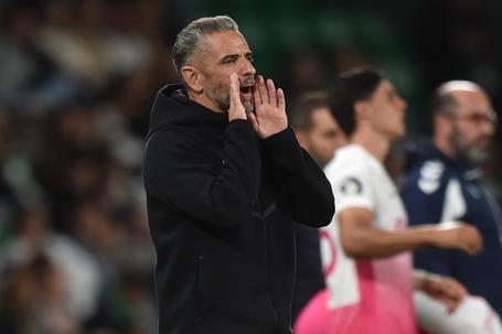 Rui Borges, treinador de 45 anos do Sporting durante o jogo com o Marítimo - Foto: MIGUEL NUNES