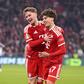 David Michael Santos Daiber a festejar o primeiro golo pelo Bayern na estreia