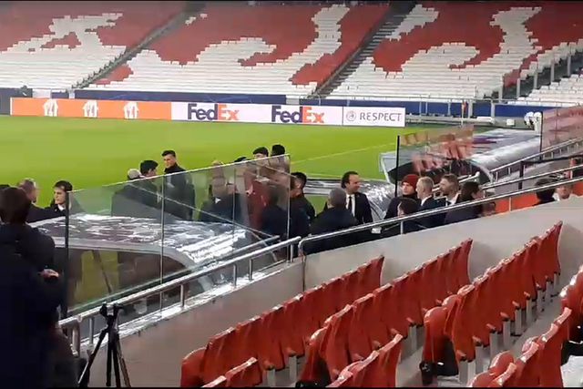 Chuva impediu o walk around do Inter na Luz