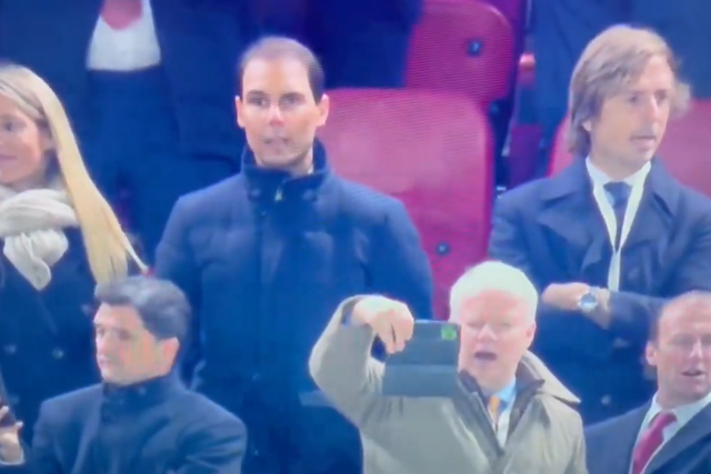 VÍDEO: Nadal, assumido adepto do Real Madrid, canta ‘YNWA’ em Anfield