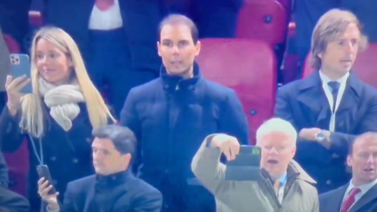 VÍDEO: Nadal, assumido adepto do Real Madrid, canta ‘YNWA’ em Anfield