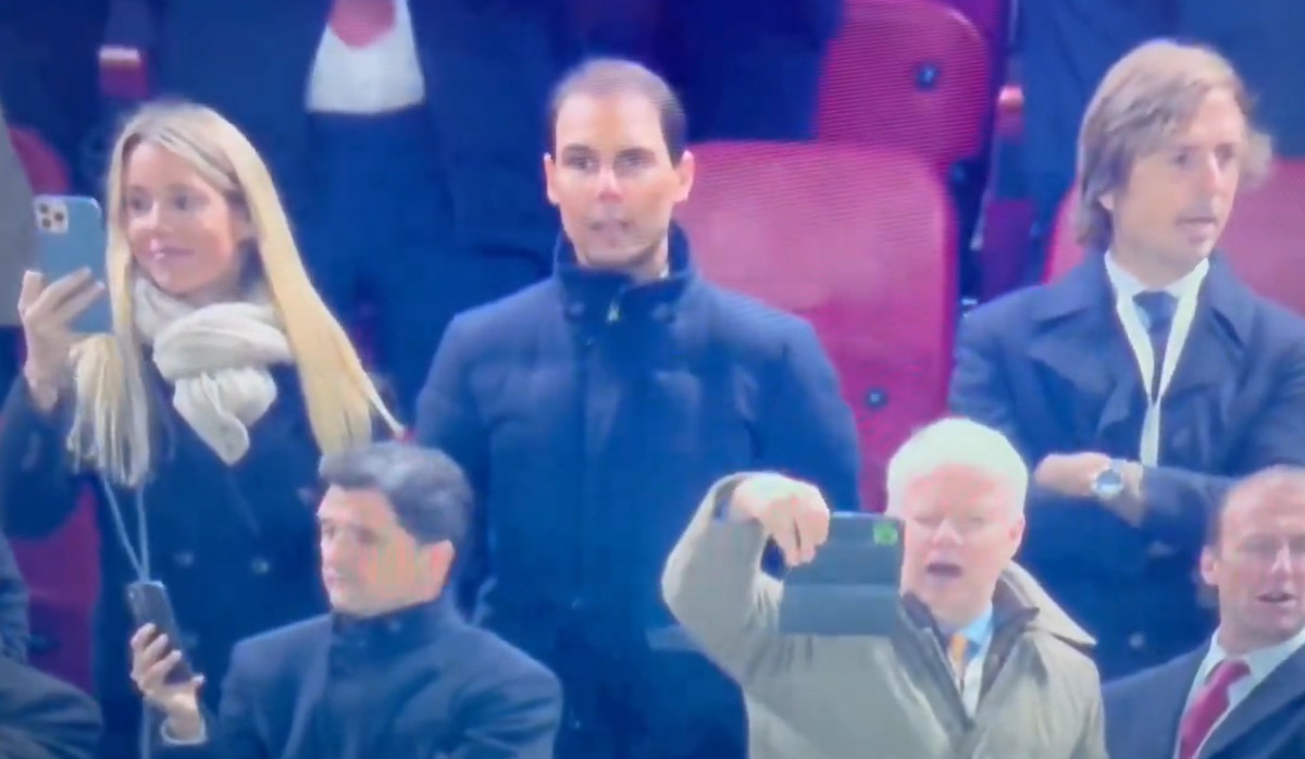 VÍDEO: Nadal, assumido adepto do Real Madrid, canta ‘YNWA' em Anfield