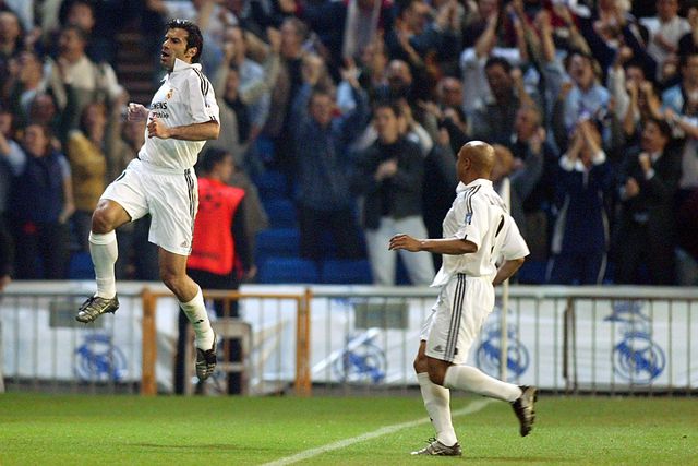 Figo e Roberto Carlos jogaram juntos no Real Madrid