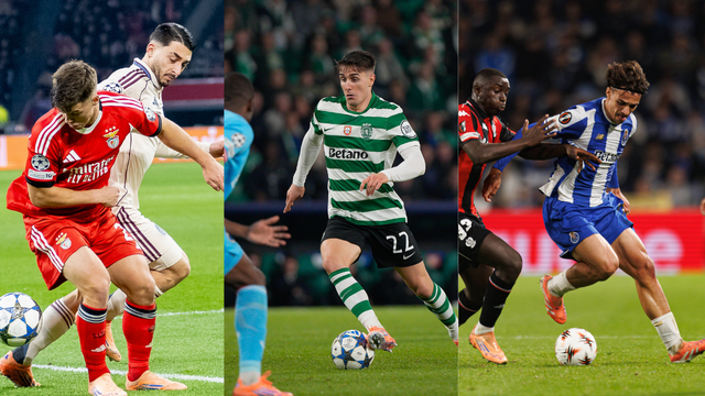 Benfica, Sporting e FC Porto venceram os seus jogos nesta semana europeia - Fotos: IMAGO
