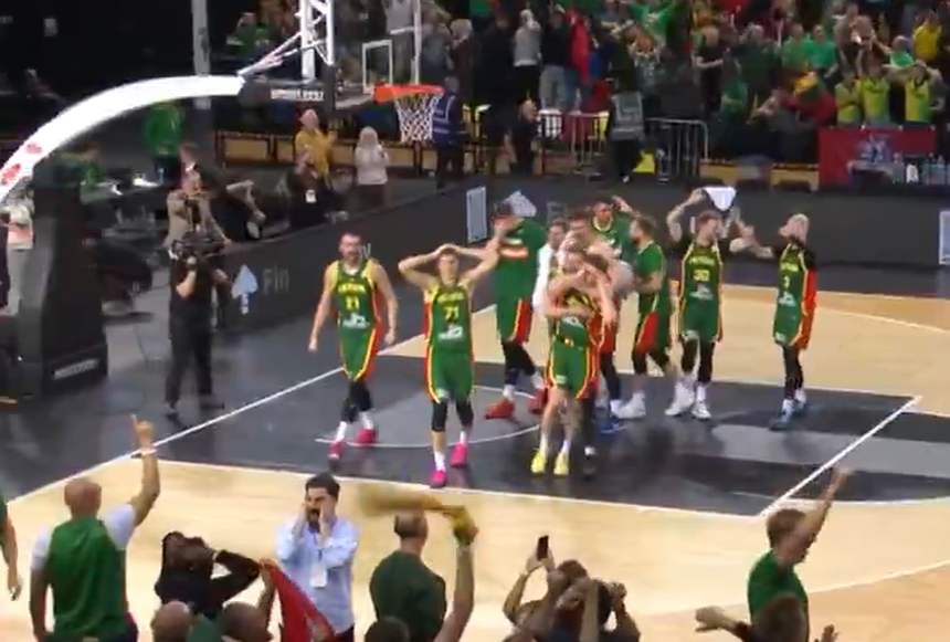 Seleção da Lituânia nem queria acreditar na reviravolta frente ao Reino Unido