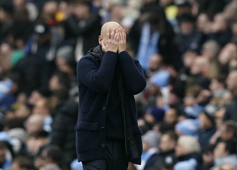 Pep Guardiola, treinador do Manchester City