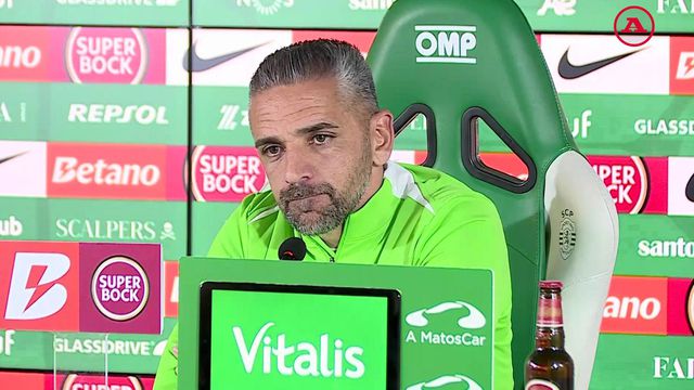 Rui Borges, treinador dio Sportingm na antevisão do jogo com o Benfica