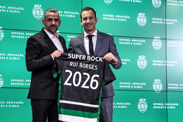 Rui Borges e Frederico na apresentação oficial