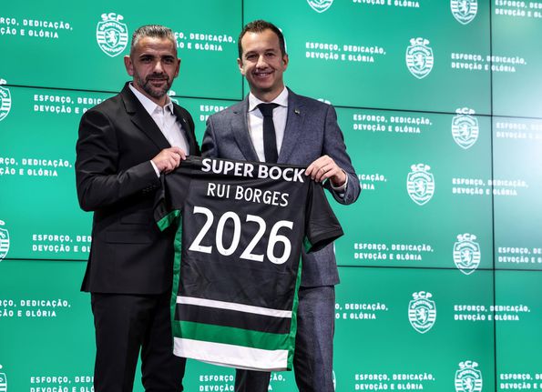 Rui Borges e Frederico na apresentação oficial