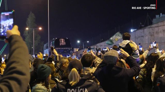 Sporting com muito apoio à chegada a Alvalade