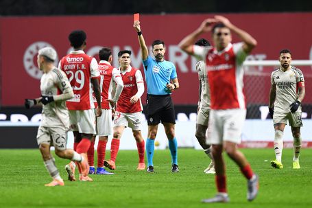 SC Braga e Benfica empataram (2-2) na Pedreira, num jogo que motivou muitos protestos - Foto: Rogério Ferreira/KAPTA+