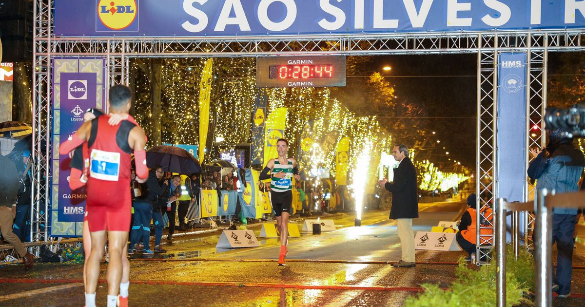 Issac e Salomé 'namoraram' no topo do pódio da São Silvestre de Lisboa