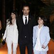 Jorge Mendes e a família à chegada aos Globe Soccer Awards