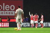 Pau Víctor celebra golo marcado ao Benfica (Foto: Rogério Ferreira / Kapta+)