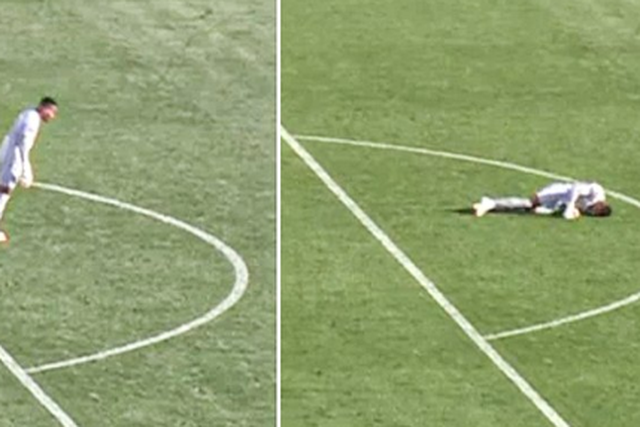 Monged Elneel desmaiou durante jogo do Sudão na CAN (D.R.)