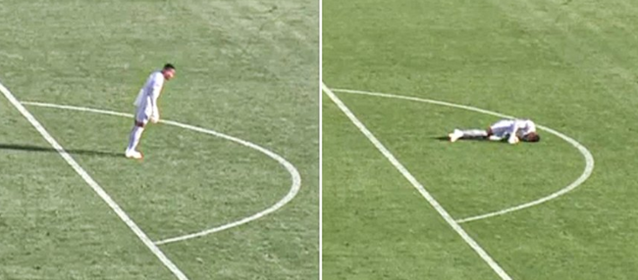 Monged Elneel desmaiou durante jogo do Sudão na CAN (D.R.)