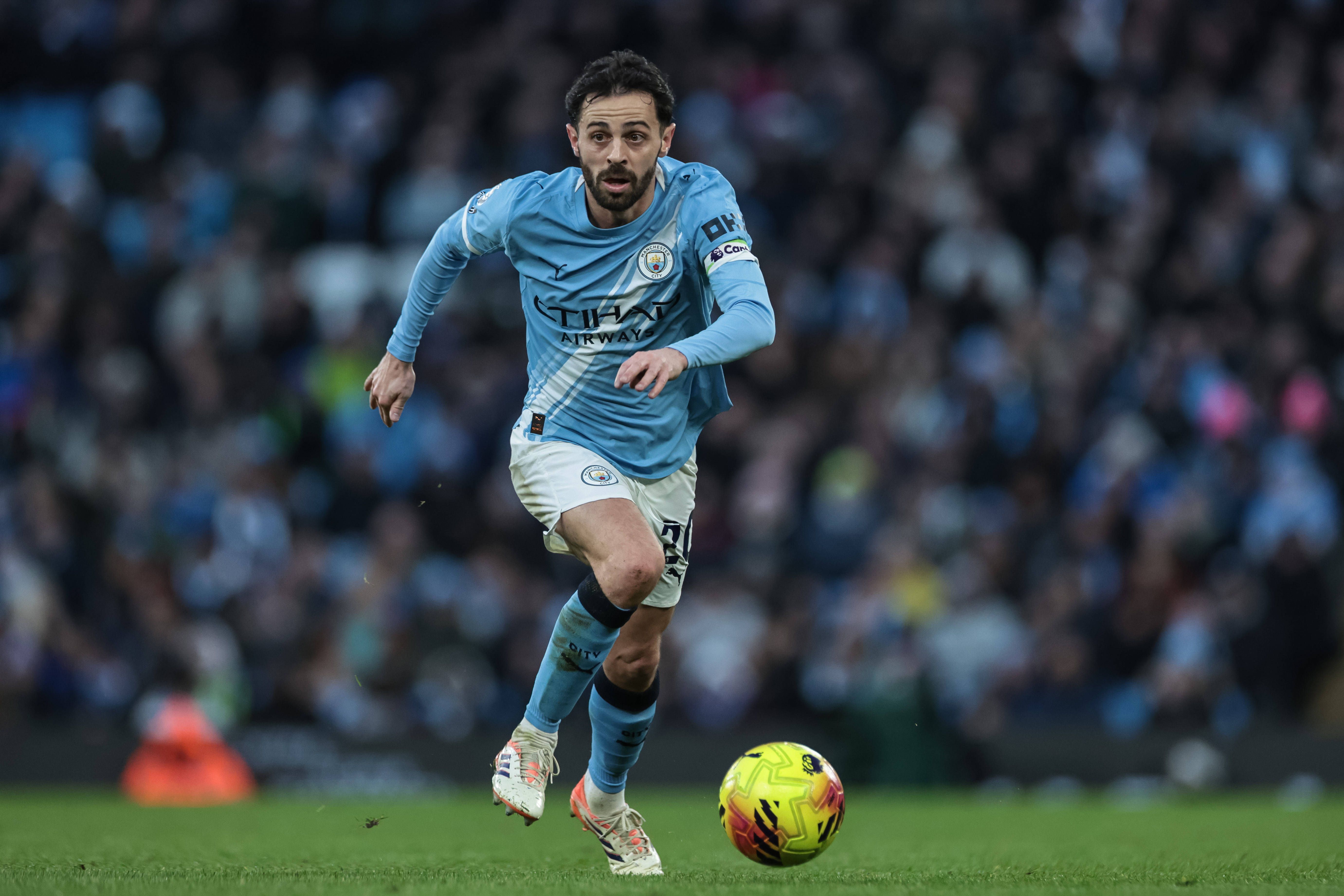 Bernardo Silva, médio ofensivo português de 31 anos do Manchester City