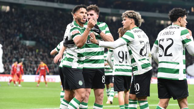 Luis Suárez adiantou o Sporting em Alvalade frente ao Rio Ave - Foto: Sérgio Miguel Santos