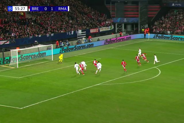 Brest tem golo anulado e... Real Madrid marca (vídeo)