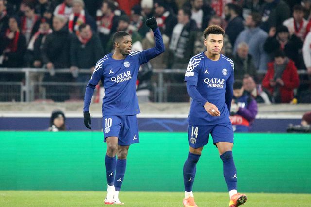 Dembélé em destaque no Estugarda-PSG da UEFA Champions League (IMAGO)