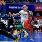 Victor Iturriza, de Portugal, em ação nos quartos de final do Mundial de Andebo, frente à Alemanha (EPA/Stian Lysberg Solum)