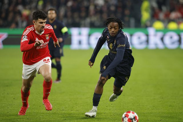 Tomás Araújo frente à Juventus