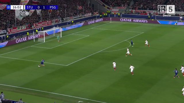 Vitinha com grande passe no início da jogada que dá o 2-0 ao PSG (vídeo)