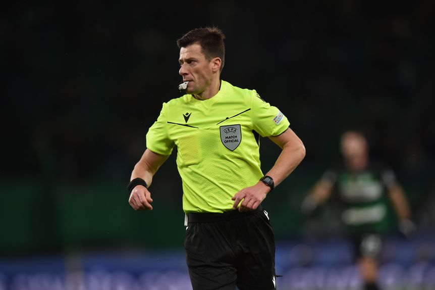 Benoît Bastien foi o árbitro do Sporting-Bolonha da UEFA Champions League (foto: Miguel Nunes)