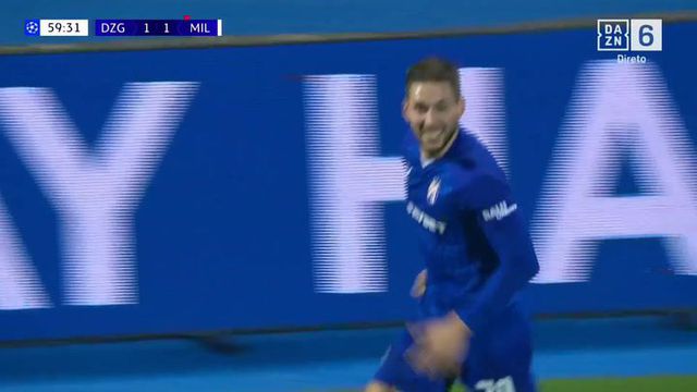 Pjaca, com classe, recebe na área e remata cruzado para ferir o Milan (vídeo)