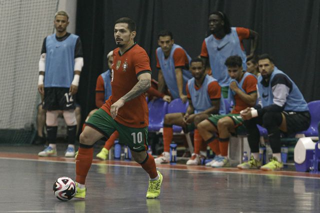 Bruno Coelho em ação com a camisola de Portugal