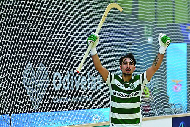 Avançado Danilo Rampulla viveu noite de goleador      Fotografia SC Portugal