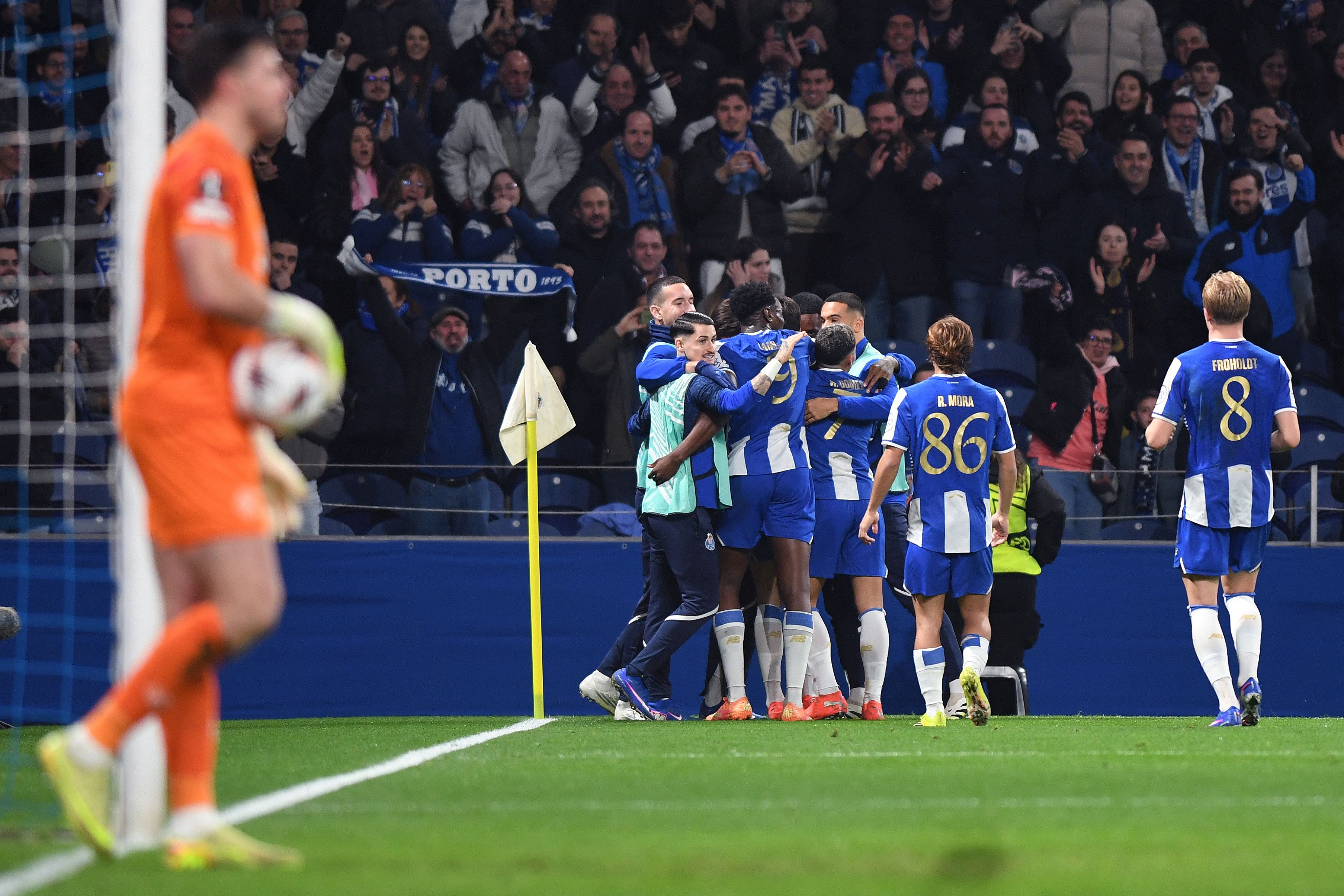Os festejos dos jogadores do FC Porto.  Foto: Rogério Ferreira/Kapta+