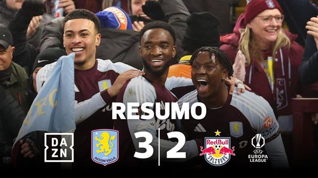 Reviravolta fantástica do Aston Villa ao Salzburgo permite fazer história (resumo)