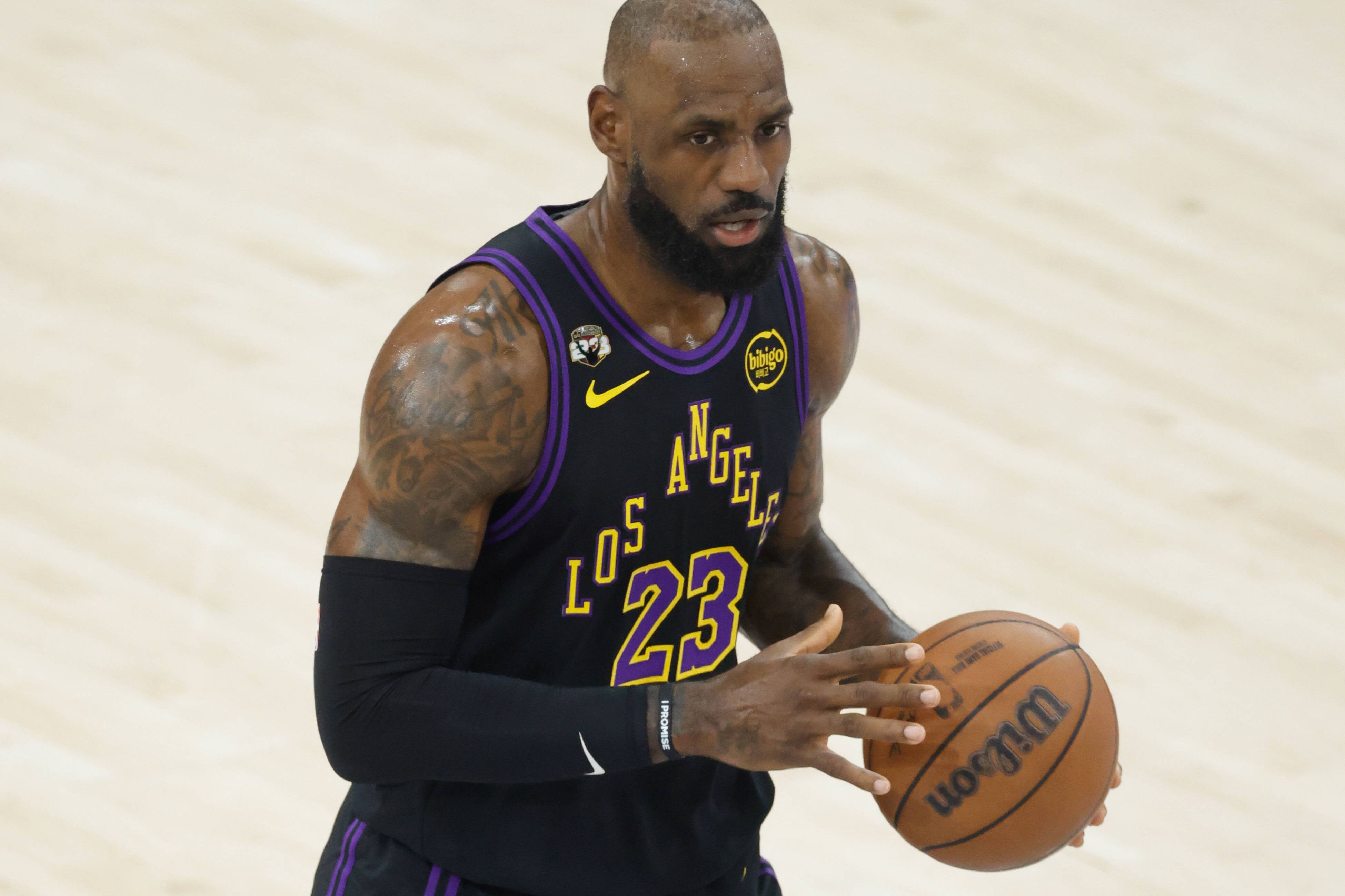 LeBron James, basquetebolista dos Los Angeles Lakers, de 41 anos