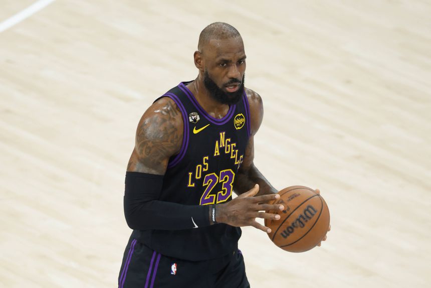 LeBron James, basquetebolista dos Los Angeles Lakers, de 41 anos