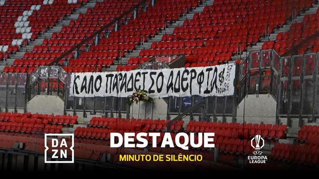 Minuto de silêncio arrepiante antes do Lyon-PAOK