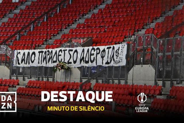 Minuto de silêncio arrepiante antes do Lyon-PAOK