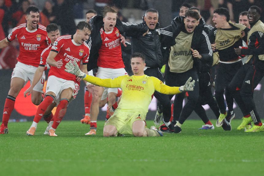 Trubin, o herói da Luz frente ao Real Madrid - foto: IMAGO
