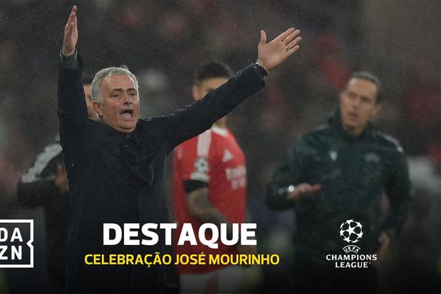 Mourinho celebrou golo de Trubin com apanha-bolas do Benfica