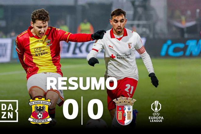 Nulo nos Países Baixos permite ao SC Braga rumar aos oitavos (resumo)
