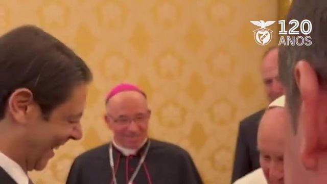Benfica: Rui Costa recebido no Vaticano pelo Papa Francisco