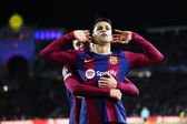 João Cancelo a festejar um golo no Barcelona-Nápoles (Imago)