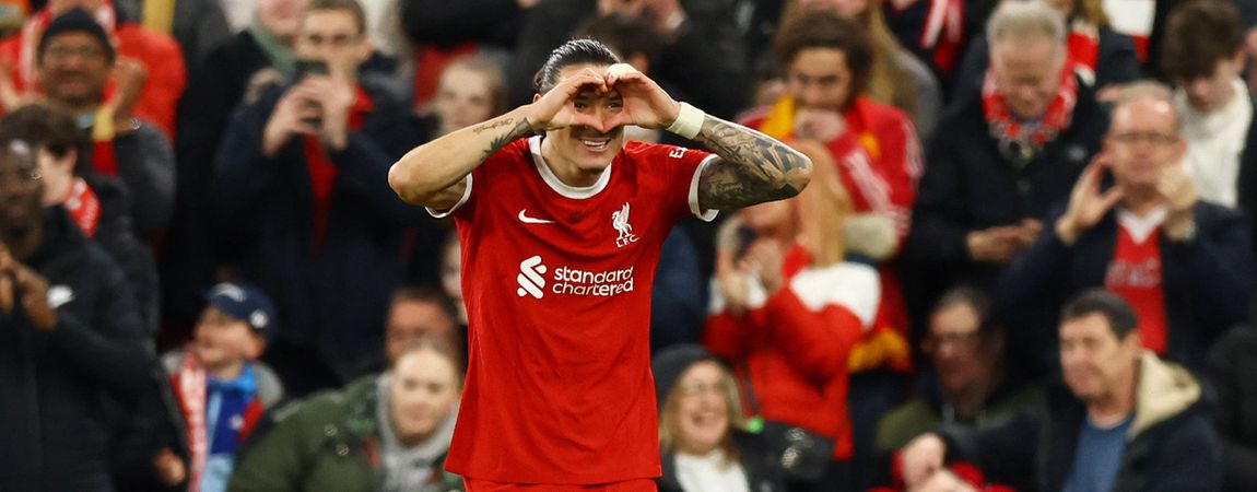 Darwin colocado como melhor avançado da Premier League: Haaland fora do 'top-5'