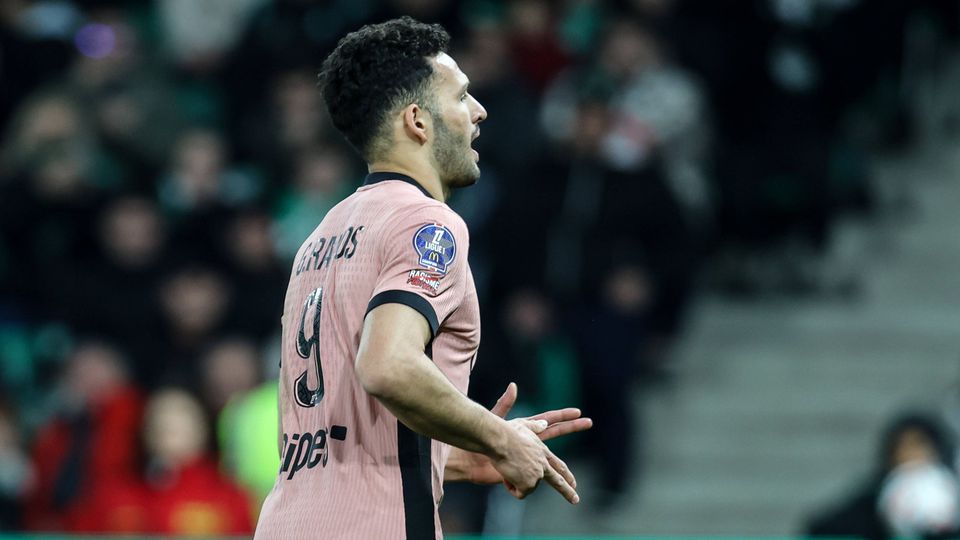 Gonçalo Ramos a celebrar mais um golo pelo PSG na Ligue 1