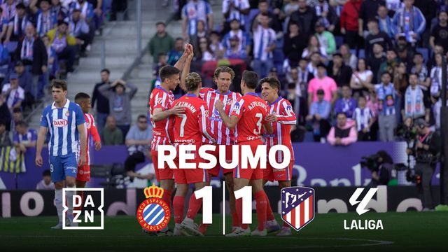 Atlético Madrid escorrega em casa do Espanhol (resumo)