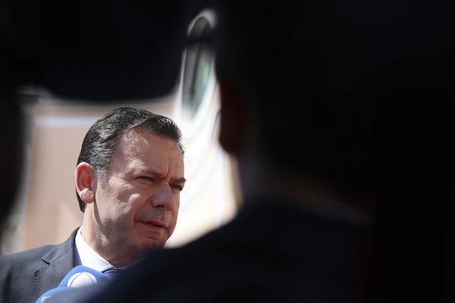 Luís Montenegro reage à morte de Balsemão (TIAGO PETINGA/LUSA)