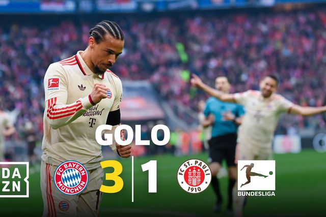 Olise, Kane e Sané: tudo ao primeiro toque no terceiro golo do Bayern