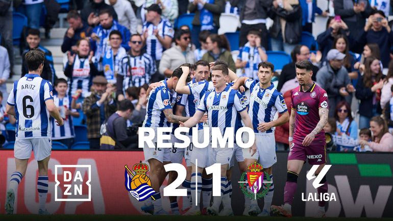 Real Sociedad regressa às vitórias e afunda Valladolid (resumo)