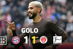 Defesa do Bayern não costuma facilitar assim. Saad aproveitou para empatar